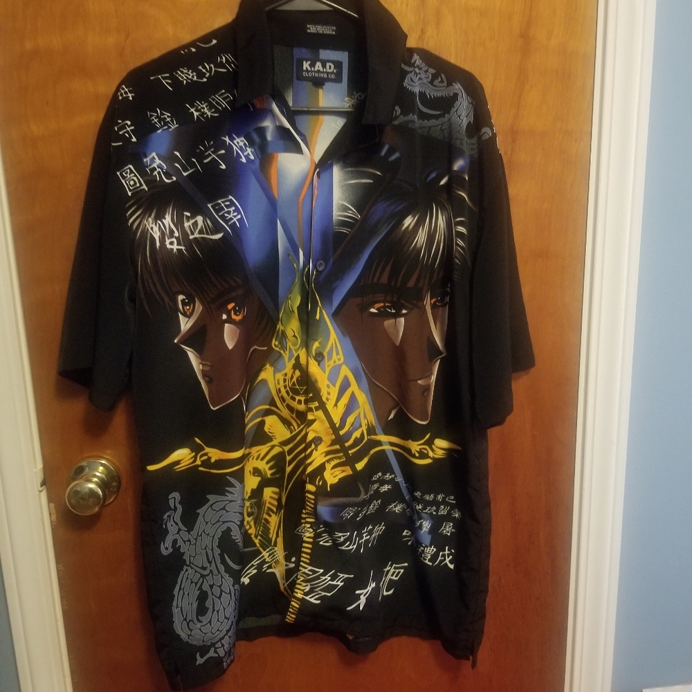 K.A.D. Clothing Co. Men's Med 100% Polyester Anime